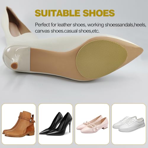 Protectores antideslizantes para suelas de zapatos, 4 pares miniatura 4