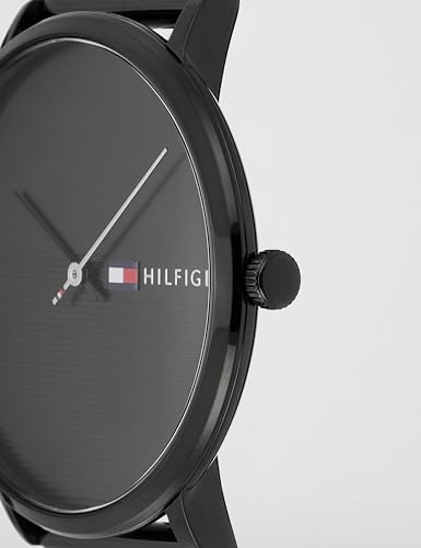 Image of Tommy Hilfiger Mens 40 James Black Dial Zinc Alloy Watch - NCTH1791464