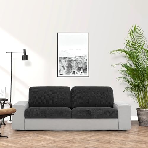 Housse de canapé universelle anthracite protecteur salon