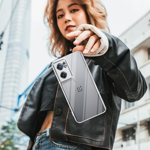 Image of Jkobi Back Cover for OnePlus Nord CE 2 5G (Silicone Clear Shockproof Case with Camera Protection | Soft and Flexible | Transparent)