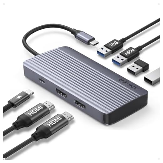 Anker 7-in-1 USB-C Hub, Dual Monitor USB C Docking Station
