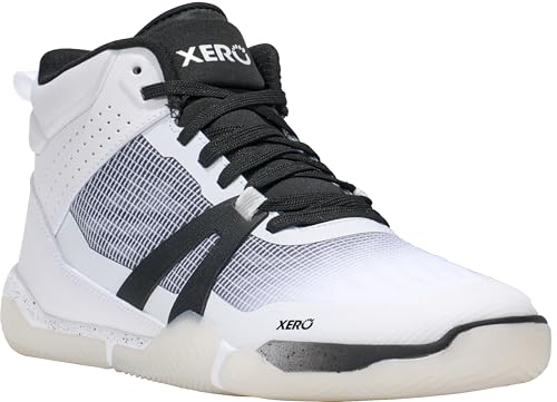 Xero Shoes Women's X1 Mid Barefoot Basketball Shoes, White, 8