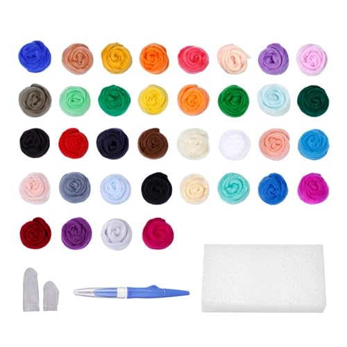 Ensemble de feutrage avec stylo et laine colorée à offrir pour s'initier au DIY