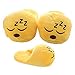 pukator, Paire de Pantoufle en Peluche Emoji - dormeur - Taille Unique