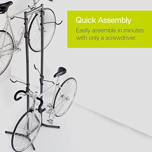 Standing Bike Rack By Delta Cycle - Tool-Free Adjustable Bike Floor Stand For Mountain, Fat Tire, Road Bikes, Freestanding Bike Stand For Garage Parking #TOP4