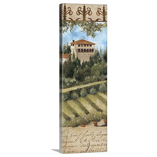 Tuscany Villa II Canvas Wall Art Print, 12"x36"x1.25"
