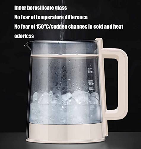 Hervidor eléctrico de vidrio 1.5L con control de temperatura miniatura 7