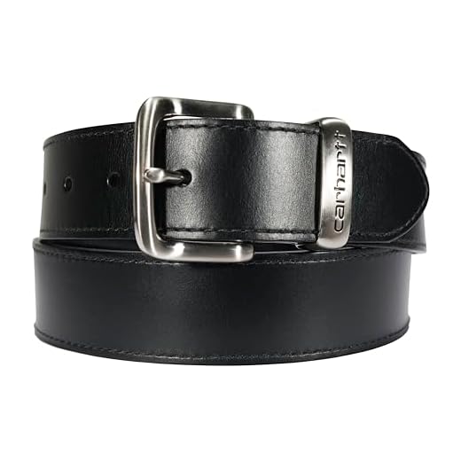 Carhartt mens Casual Rugged for Men, Available in Multiple Styles, Colors & Sizes Belt, Black, 36 US