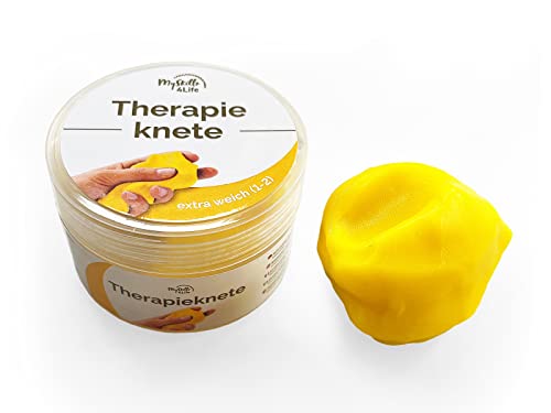 Pâte thérapeutique de qualité supérieure,Jaune extra douce,DBT Skills Anti stress,50 g pour favoriser la pleine conscience et la régulation du stress,Sans odeur,Végétalien Premium Cover