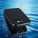 Portable Pistol Safe, Small Handgun Lock Box with Steel Cable, Compact Car Gun Safe for Travel, Office, Dorm, Home,3 Mechnical Digits Access, Black