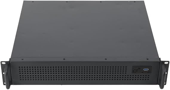 2U Wall Mount Network Cabinet, Server Rack Cabinet Enclosure for IT Devices,A/V Devices,Supports 3 x 3.5 HDD 1 x 2.5 SSD,80mm Fans