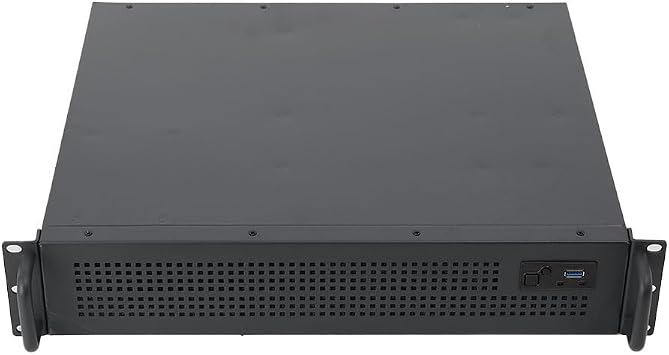2U Wall Mount Network Cabinet, Server Rack Cabinet Enclosure for IT Devices,A/V Devices,Supports 3 x 3.5 HDD 1 x 2.5 SSD,80mm Fans
