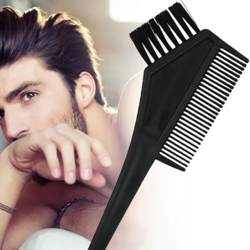 Image of adbeni Professional Hair Coloring Kit with Bowl, Dye Brushes, Comb & 100 PCS Transparent Disposable Gloves | Color Application Brush Set for Women & Men | Salon & Home Use Tools (Black)