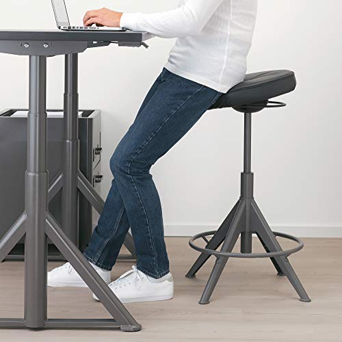 Ikea TROLLBERGET assis debout actif noir brillant avec base inclinable