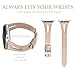 Wearlizer Beige Leather Compatible with Apple Watch Band 38mm 40mm 41mm for iWatch SE Womens Mens Special Triangle Hole Straps Wristband Replacement Bracelet (Metal Buckle) Ultra2/10/9/8/7/6/5/4/3/2/1