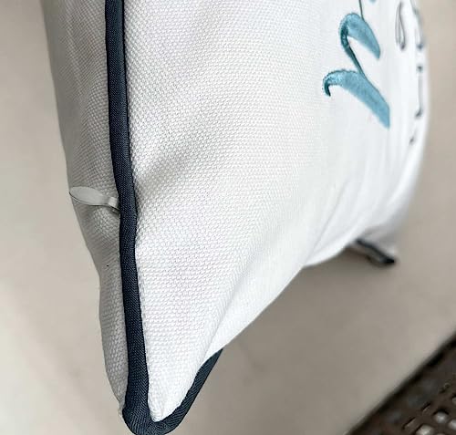 Decopow Embroidered Hope Anchors The Soul Throw Pillow Cover,Square 18 Inches Decorative Canvas Pillow Cover With Hope Anchors The Soul Pattern,Cover Only #TOP2