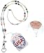 Hidden Hollow Beads Women's Beaded Lanyard 34 Inches, SUPER SLIM Multi - Breakaway