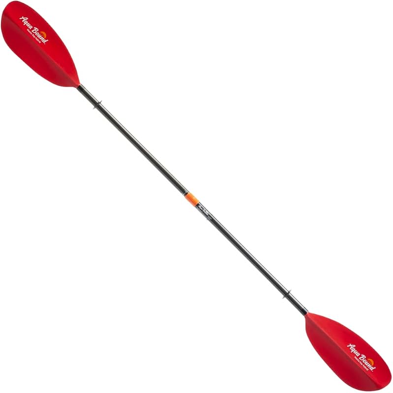 Remo de kayak Posi-Lok™ híbrido de 2 piezas Manta Ray: eje de carbono, hojas de nailon reforzadas con fibra de vidrio con diseño diédrico, compensación ajustable, rendimiento de ángulo alto