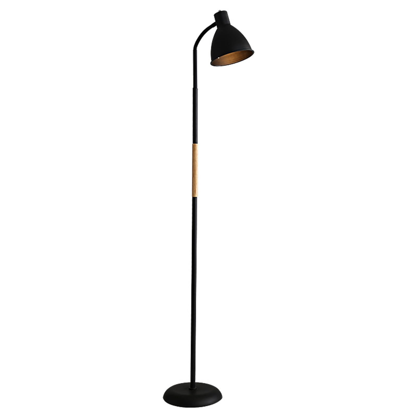 ITETONE Floor Lamp, 3 Color Temperature Industrial Floor Lamps, 150Cm Standing Reading Lamp, Farmhouse Floor Lamp for Living Room, Bedroom, Office,Black