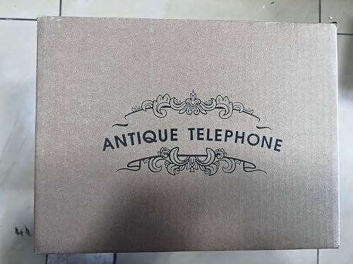 Audio GuestBook Telephone with Classic Retro Craftsmanship for Confessional Wedding Birthday Party Special Events (Bronze)