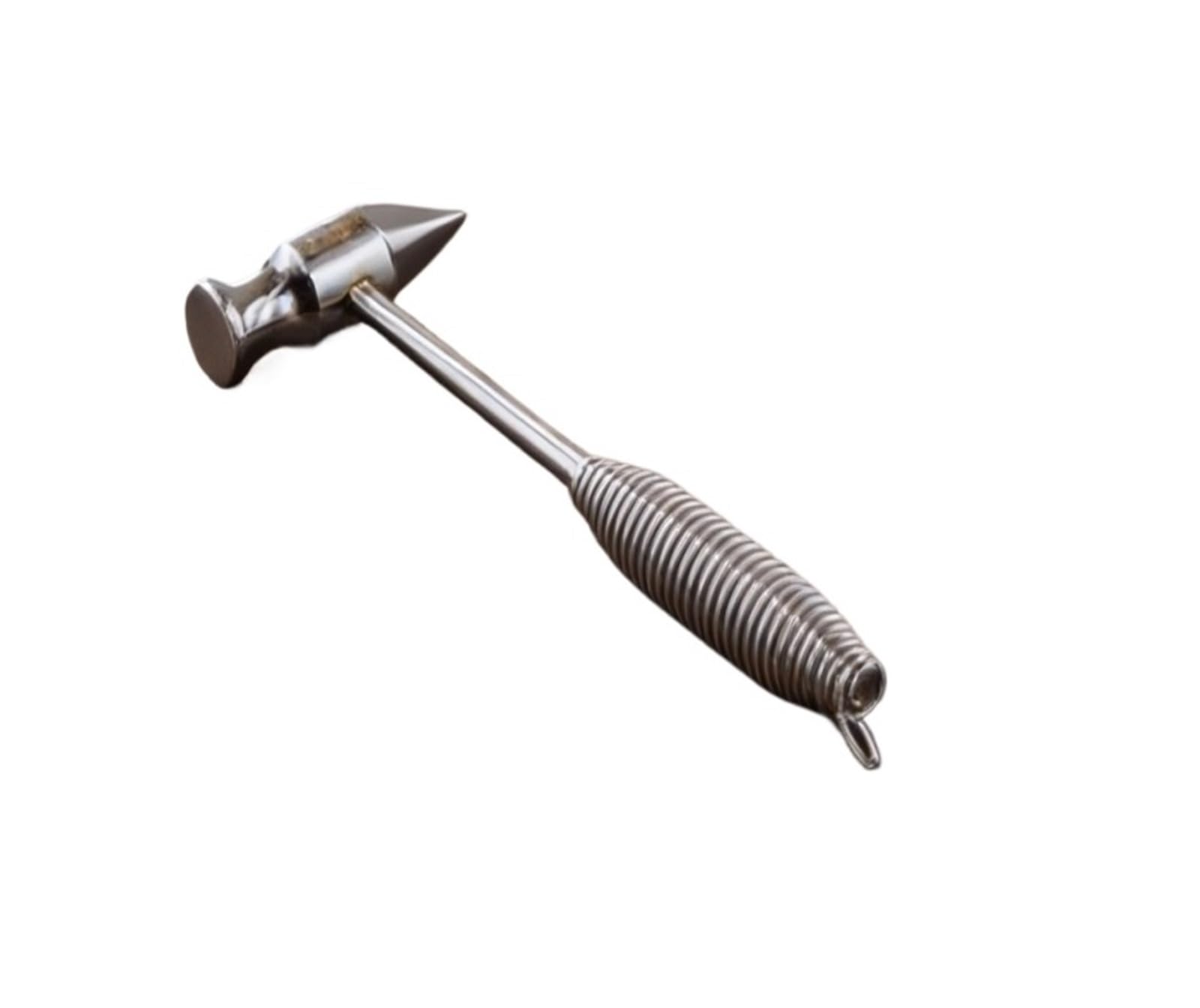 martillo Martillo de soldadura de acero rico en carbono con mango en espiral, martillo de seguridad automotriz de precisión, acero rico en carbono, 1 ud.