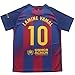 CEKFAX Barca 2025/2026 Home #10 Yamal Football Soccer Kids Jersey Shorts Socks Set Youth Sizes (Navyblue/Red,20)