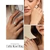 Celtic Knot Rings for Women 925 Sterling Silver Solitaire Ring Wedding Engagement Band Heart Birthstone Jewelry Size 5-10