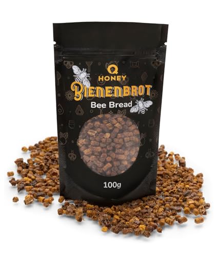 Pan de Abeja – Superalimento Raro de la Colmena | Naturalmente Fermentado, Crudo y Sin Procesar | Rico en Aminoácidos, Vitaminas y Antioxidantes | 100% Natural de Lituania, 100g