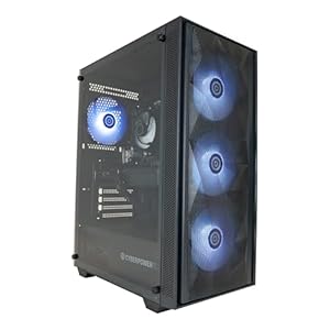 CYBERPOWERPC Regiment Gaming-PC – AMD Ryzen 5 4500, Nvidia RTX 3050 6GB, 8GB RAM, 500GB NVMe SSD, 450W PSU, Windows 11, Sylph RGB