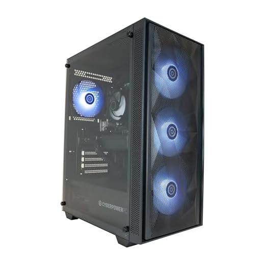 CYBERPOWERPC Wyvern Gaming-PC - AMD Ryzen 5 4500, Nvidia RTX 3050, 16GB RAM, 500GB NVMe SSD, 650W PSU, Windows 11, Blaze RGB