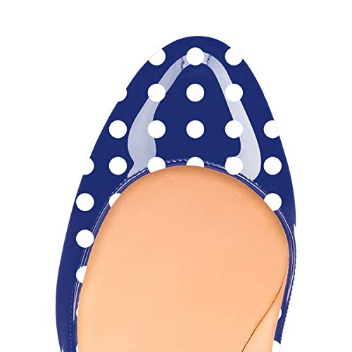 YDN Women Round Toe High Heels Pumps Slip on Stiletto Patent Evening Shoes with Slingback 4-154