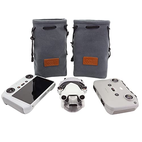 Sac de transport DJI Mini 3 Pro en flanelle douce antichoc à 2 poches séparées