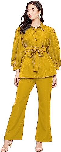 Image of Girls /Women Printed 34 sleeves co- ords set-107