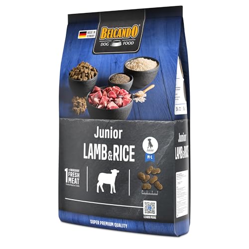 Belcando Junior Lamb & Rice [4 kg] Hundefutter | Trockenfutter für Junghunde | Alleinfuttermittel für Junghunde ab 4 Monaten