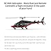 RC ERA A61 Simulates Little Air-Wolf RC Helicopter, 1/52 Scale 2.4G 4CH Single-Rotor RC Helicopter with One-Key Takeoff & Landing for Adults