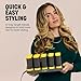 Drybar The Roller Club Curling Hot Rollers | 10 Rollers, 2 Sizes, Heats-Up Fast, Gentle on Hair, Reduces Frizz, Adds Shine, comes with Heat-Resistant Bag