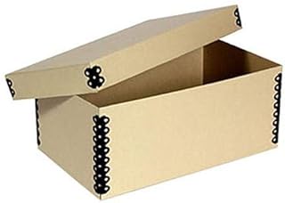 Archival Methods Flat Short Top Box 5.5x11.75x6" CD Storage, Black