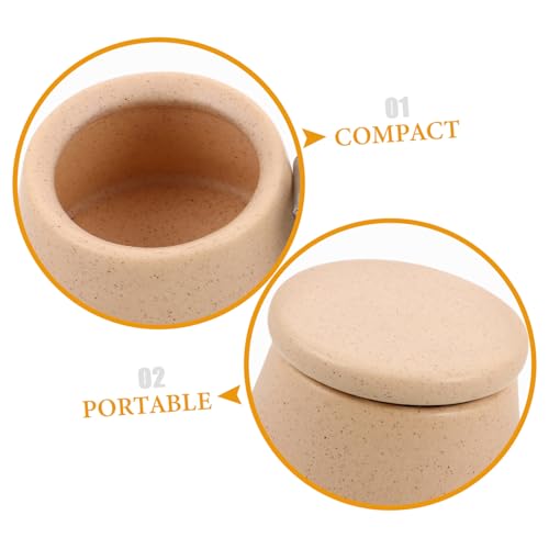 Vaso limpiador de pinceles de cerámica para uñas miniatura 3