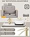 Hicomony Pedicure Chair No Plumbing with Foot Spa,360 Rotation Reclining Portable Pedicure Station,Hydraulic Adjustable,Lift Foot Spa Chair,Silla de Pedicura Profesional(Queen, Grey)
