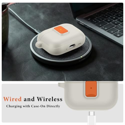 Funda AirPods Pro 3 con cierre anticaídas y efecto bicolor para máxima protección de estuche 3
