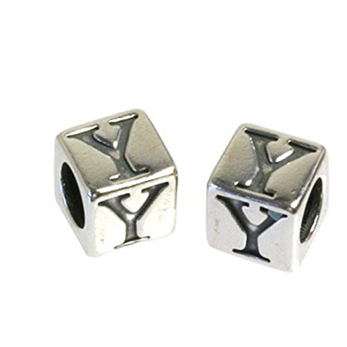 Carlo Biagi Kidz Bead 925 plata letra y niños Pulsera Colgante kssly