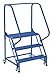 Vestil LAD-PW-32-3-G Portable Warehouse Ladder Grip 30-1/4" x 14" 3 Step, Blue