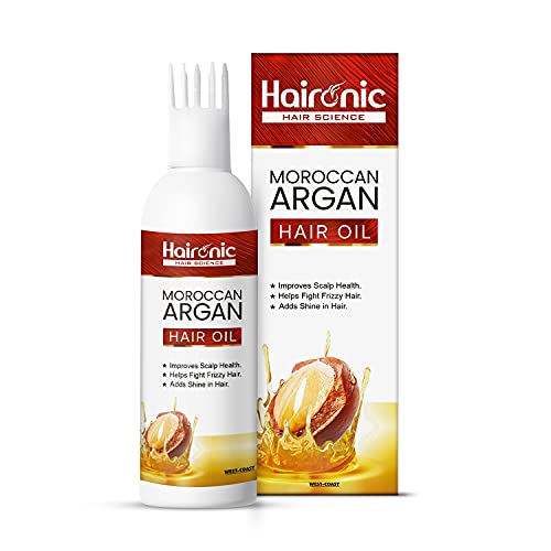 Haironic Hair Science Moroccan Argan Hair Oil | Growth For Dry And Damaged Hair | Suitable For All Hair Types – 100Ml