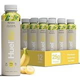Huel Lite Ready to Drink, 12 x 500ml Bottles, 25g Banana Flavour Protein Shake, 190 Calories Meal Replacement Shake, Low Sugar, High Fibre, Vegan Protein Drinks with 26 Vitamins & Minerals