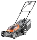 Flymo 36V UltraStore 340R Akku-Rasenmäher – ohne Strom für alle Akkus und Ladegerät, 34cm Schnittbreite, gestreifter Rasen-Finish, Enger Kantenschnitt, 35L Grasbox