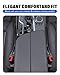 FOLUMAD Car Seat Gap Filler, 2 Pack No-Drop Seat Side Gap Seam Filler Organizer with Phone Holder, Universal Fit Fill The Gap Between Seat and Console, Perfect for Car SUV Truck Black