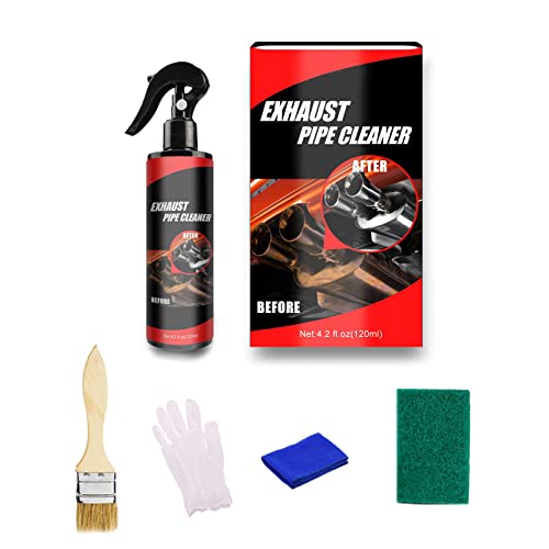 Limpiador de Tubo de Escape de 120ml, Limpiador Multifuncional para Suministros de Limpieza de Tubos