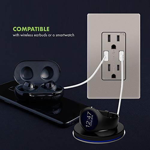 Topgreener High Speed Usb Wall Outlet, 15A Tamper-Resistant Receptacles, Compatible With Iphone, Samsung Galaxy, Lg, Htc & Other Smartphones, Ul Listed, Tu2154A-Nk, Nickel #TOP5