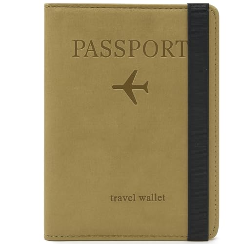 Porta Passaporte e Documentos de Viagem Unissex – Couro PU Premium com Fechamento Elástico, Compartimentos para Cartões, Passaporte e Cartão de Embarque | Cores Sortidas e Design Compacto