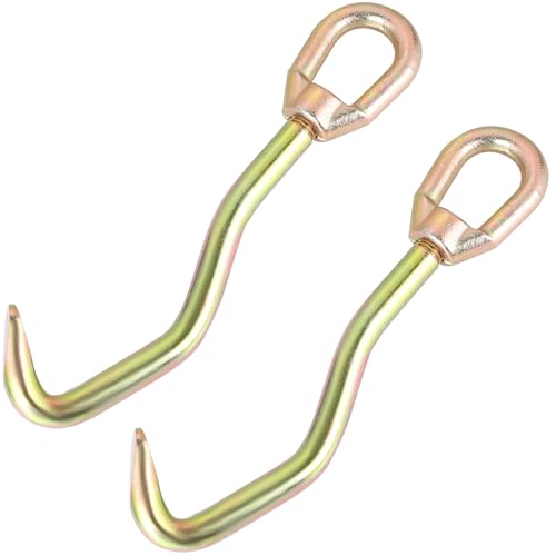weyleity Auto Body Frame Hook Collision Pulling Clamps 2 Pack | Dent Repair Flat Nose Sheet Metal Hook with Swivel Head, Auto Body Pulling Clamp Car Frame Puller